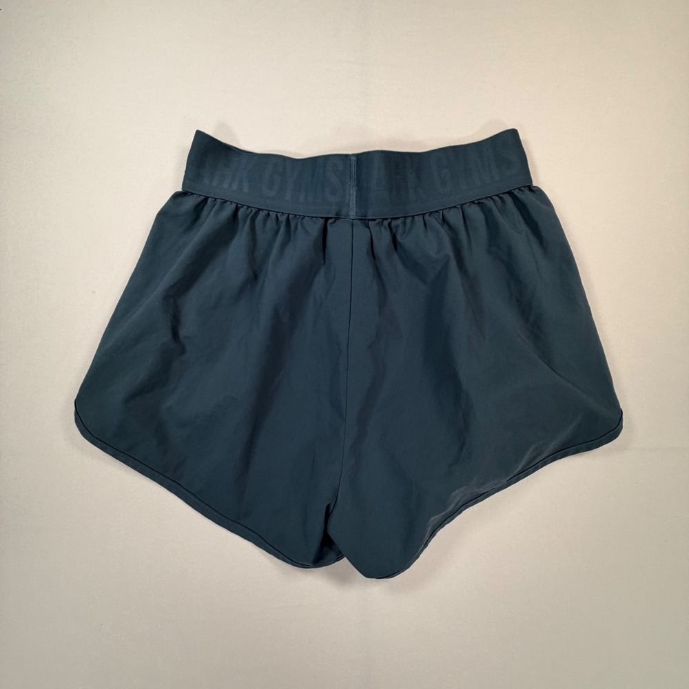 Gymshark 3 pack Womens shorts Training Running Neon Green Teal Grey Size XS 0498 - Picture 7 of 11